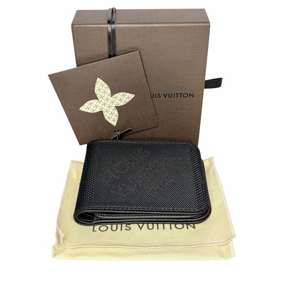 Louis Vuitton Damier Géant Porte-Billets 9 Cartes Wallet Brown w/ Box Dustbag